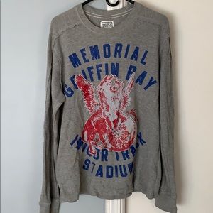 Men’s Nautical thermal shirt. Sz M